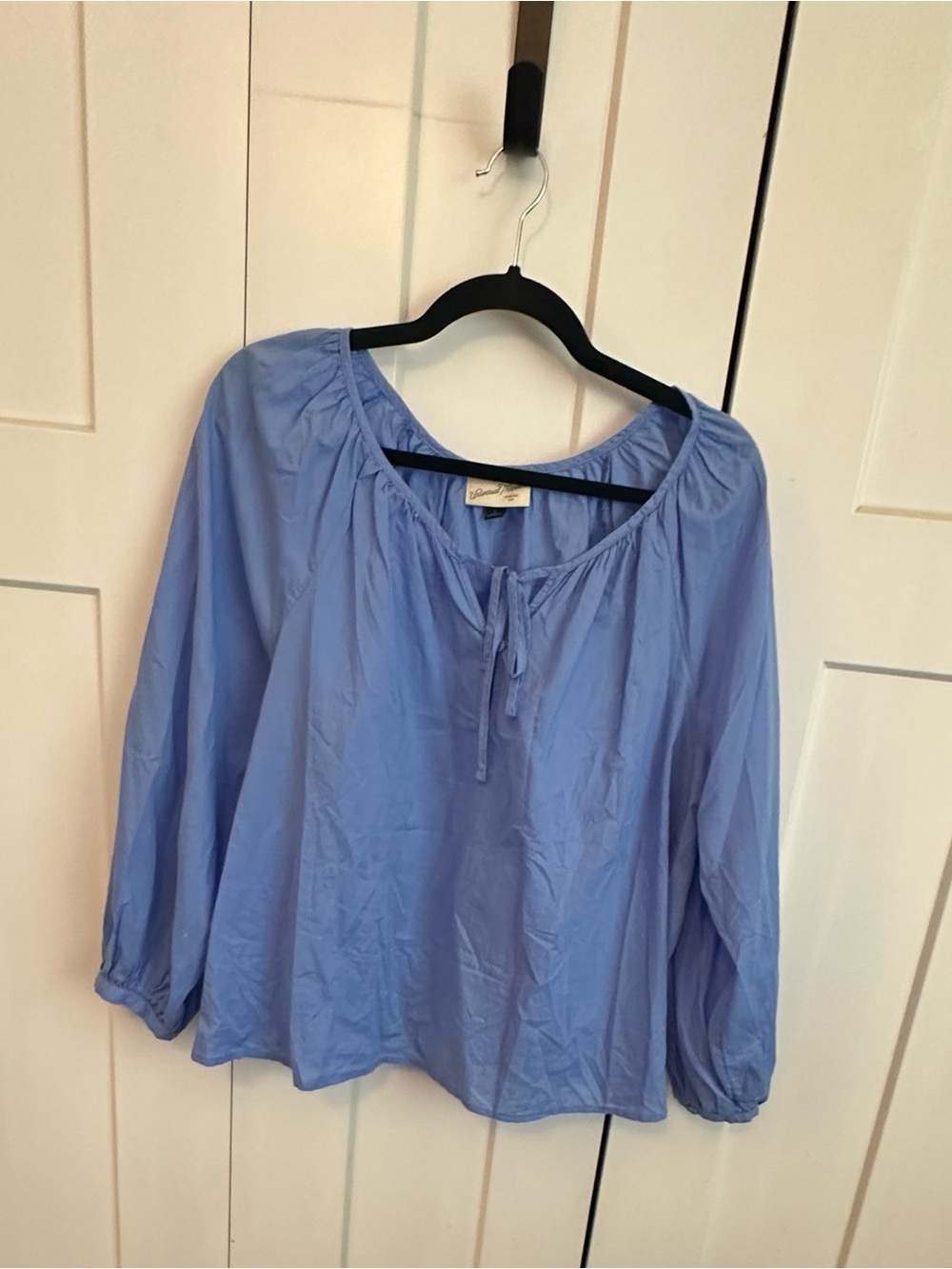 Universal Thread Light Blue Peasant Tunic Top large